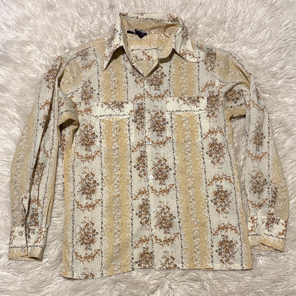 Vintage Floral Long Sleeve Shirt